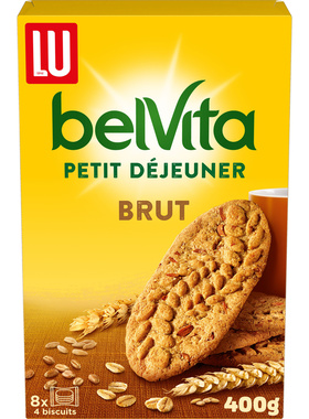 法国直邮LU露怡焙朗BELVITA原味牛奶巧克力蜂蜜浆果早餐酥软饼干