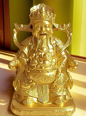 赵公明财神爷元宝摆件家用玄关