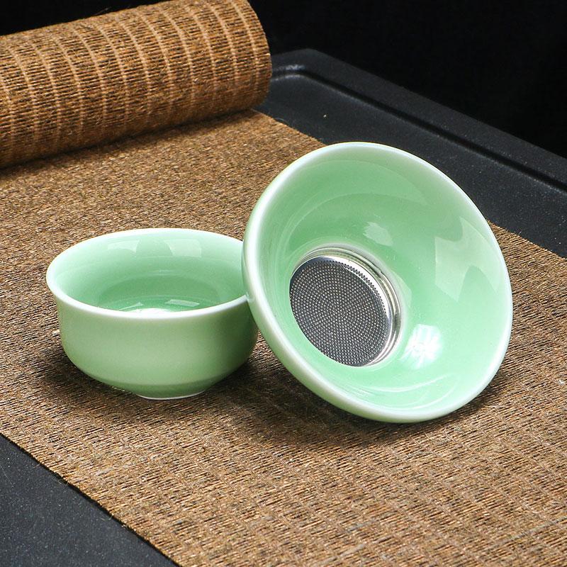 青瓷不锈钢茶滤滤网茶具配件