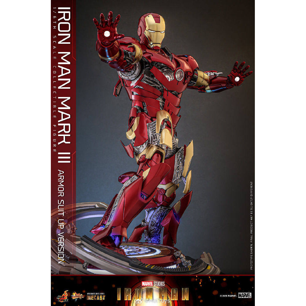 Hot Toys Iron Man Mark 3 Authentic Alloy Open Armor - Taobao product photo 3