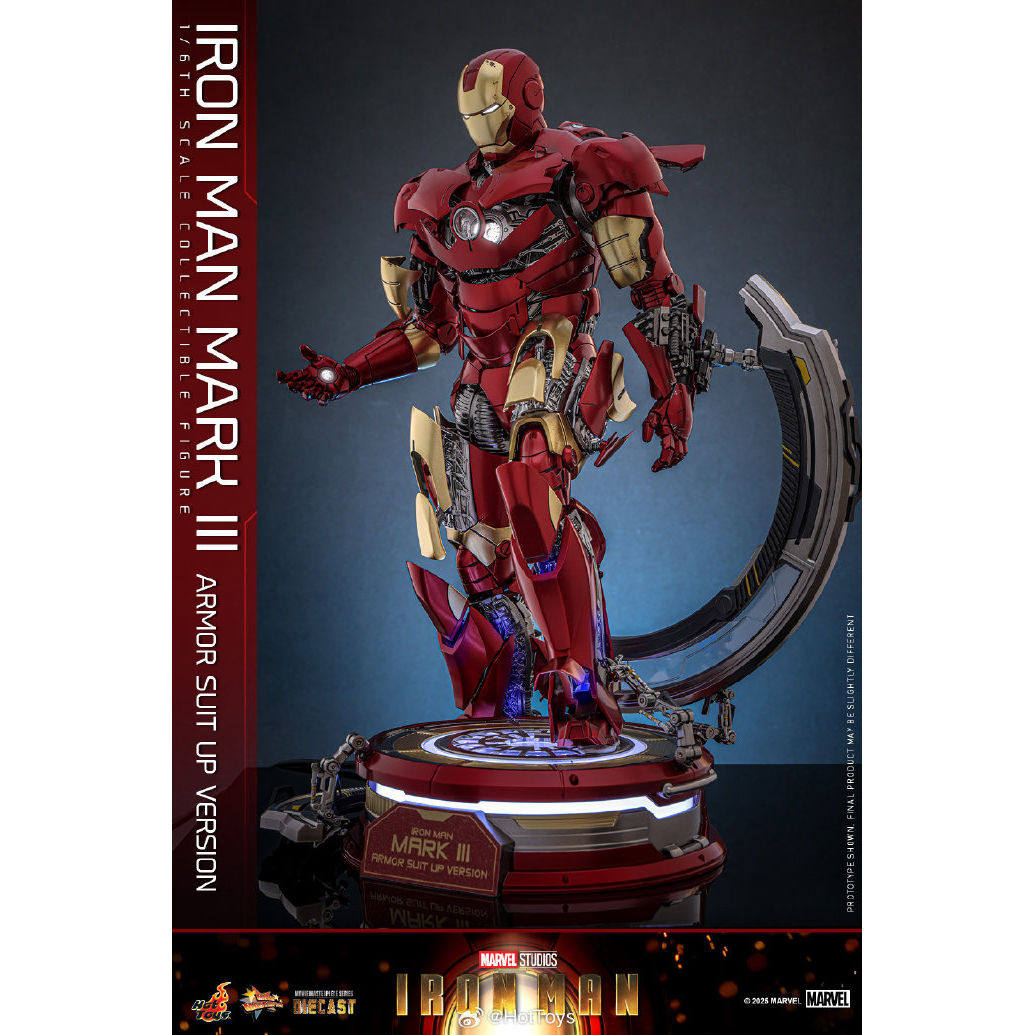 Hot Toys Iron Man Mark 3 Authentic Alloy Open Armor - Taobao product photo 4