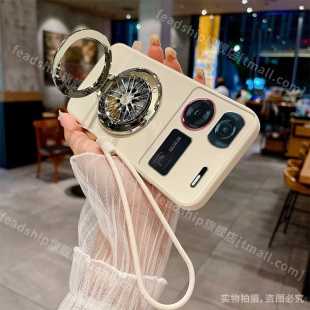 适用努比亚Z70sultra手机壳摄影师版 简约防摔挂绳男软液态硅胶潮解压陀螺支架 超薄z60ultra全包z50ultra新款