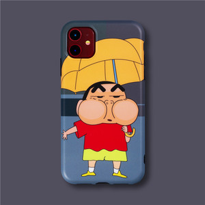 可爱恶搞蜡笔小新适用iPhone11Pro手机壳Xmax磨砂硅胶防摔8plus套