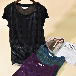 外贸原单boden春夏新款女装时尚休闲百搭短袖T恤女宽松圆领套头