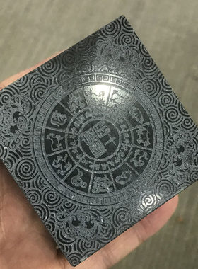 传家玉玺投资方料收藏神兽纳福正品和田玉青玉十二生肖百福图摆件
