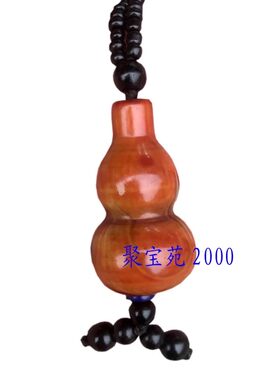 玛瑙星月菩提项链挂坠女毛衣链带缠丝天然战国红玛瑙葫芦背云吊坠
