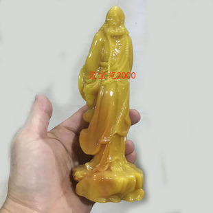 玉石十八罗汉摆饰家居玉器装饰工艺品礼品黄龙玉精雕达摩祖师摆件