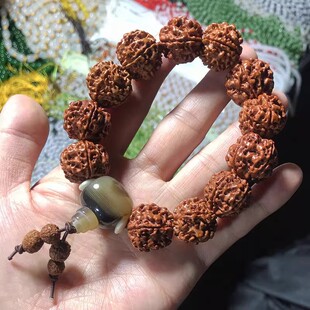文玩核桃佛珠原籽盘玩菩提子手链串珠男女天然木质大金刚菩提手串