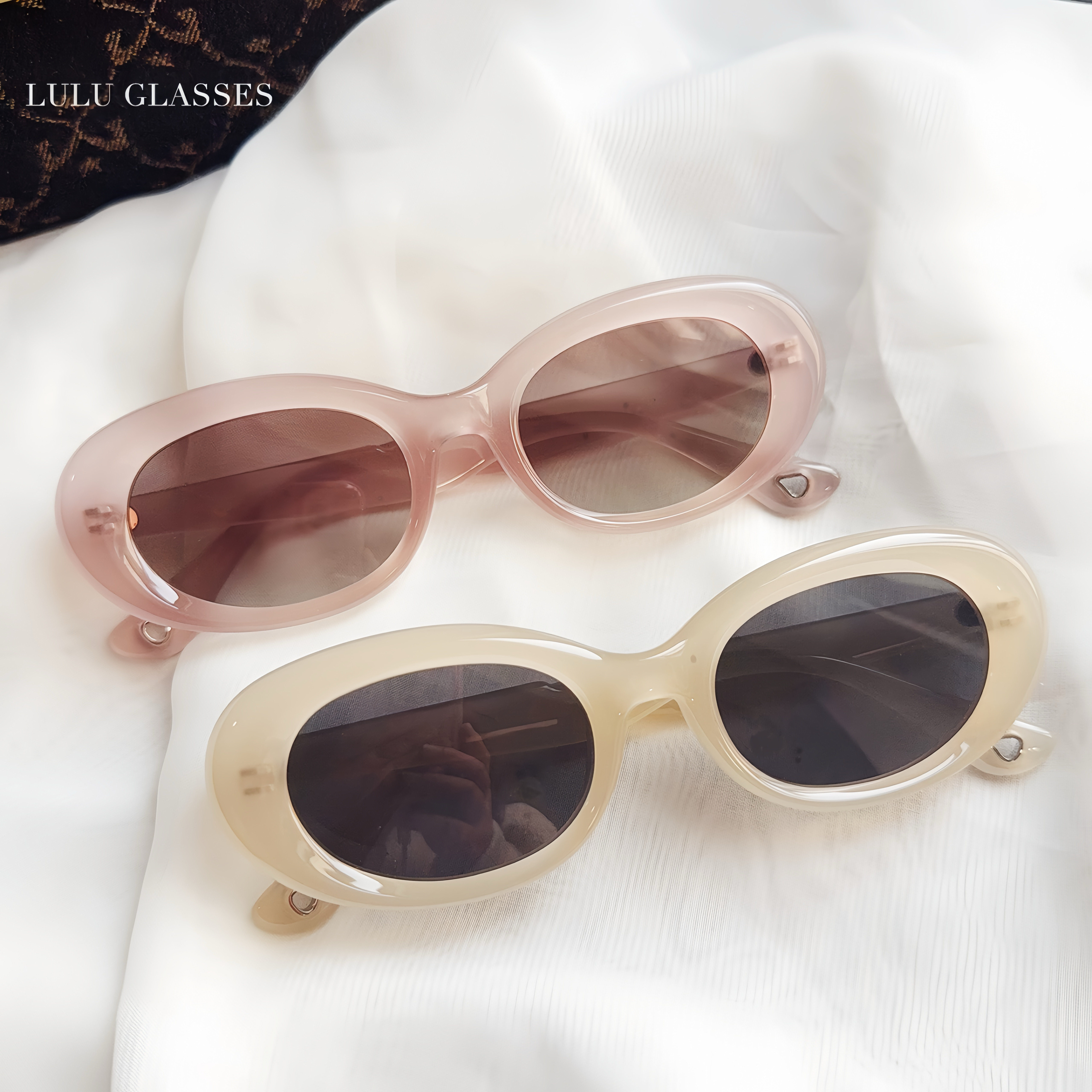 小众墨镜女款2026新款高级感粉色带度数偏光白色防晒开车太阳眼镜