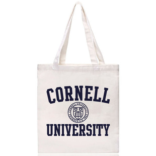 Cornell University帆布包康奈尔大学纪念品单肩手提帆布袋大容量