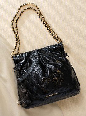 迈特蒂菱格链条流浪包女2025新款高级感托特包简约轻奢单肩包