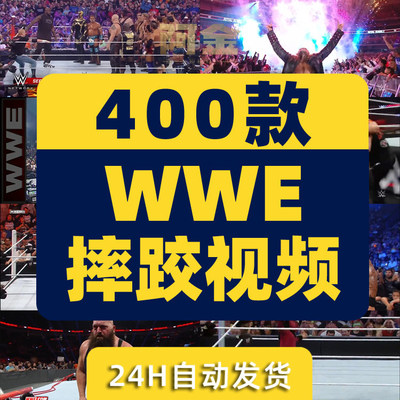 国外WWE摔跤比赛擂台真人摔角中视频计划解说自媒体高清素材剪辑