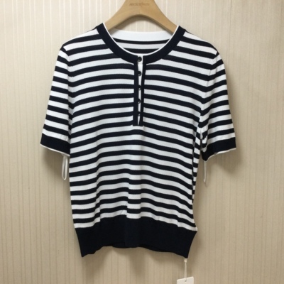 思慕缇专柜正品2025夏装新款时尚百搭显瘦针织衫SM422522-B7吊750