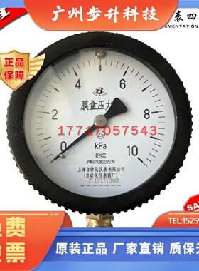 上海自动化仪表四厂YE-75/YE-100B/YE-150BFZ膜盒压力表YE-100BFZ