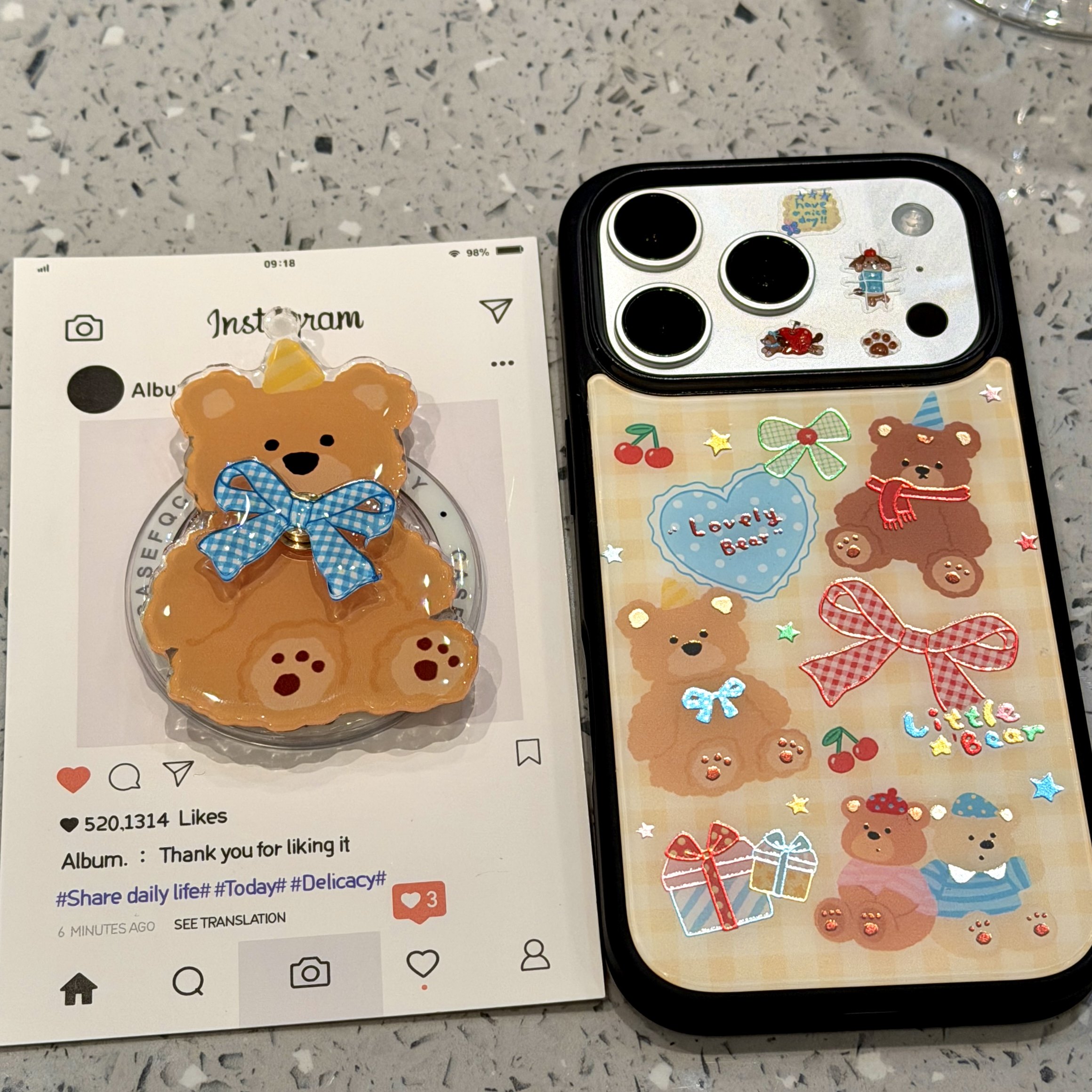 治愈系鎏金格纹小熊蝴蝶结转转适用于iphone17promax苹果16手机壳治愈系软萌可爱萌宠甜美防摔保护壳,3C数码配件,手机保护套/壳,淘宝优惠券,粉丝福利购,淘宝优惠卷