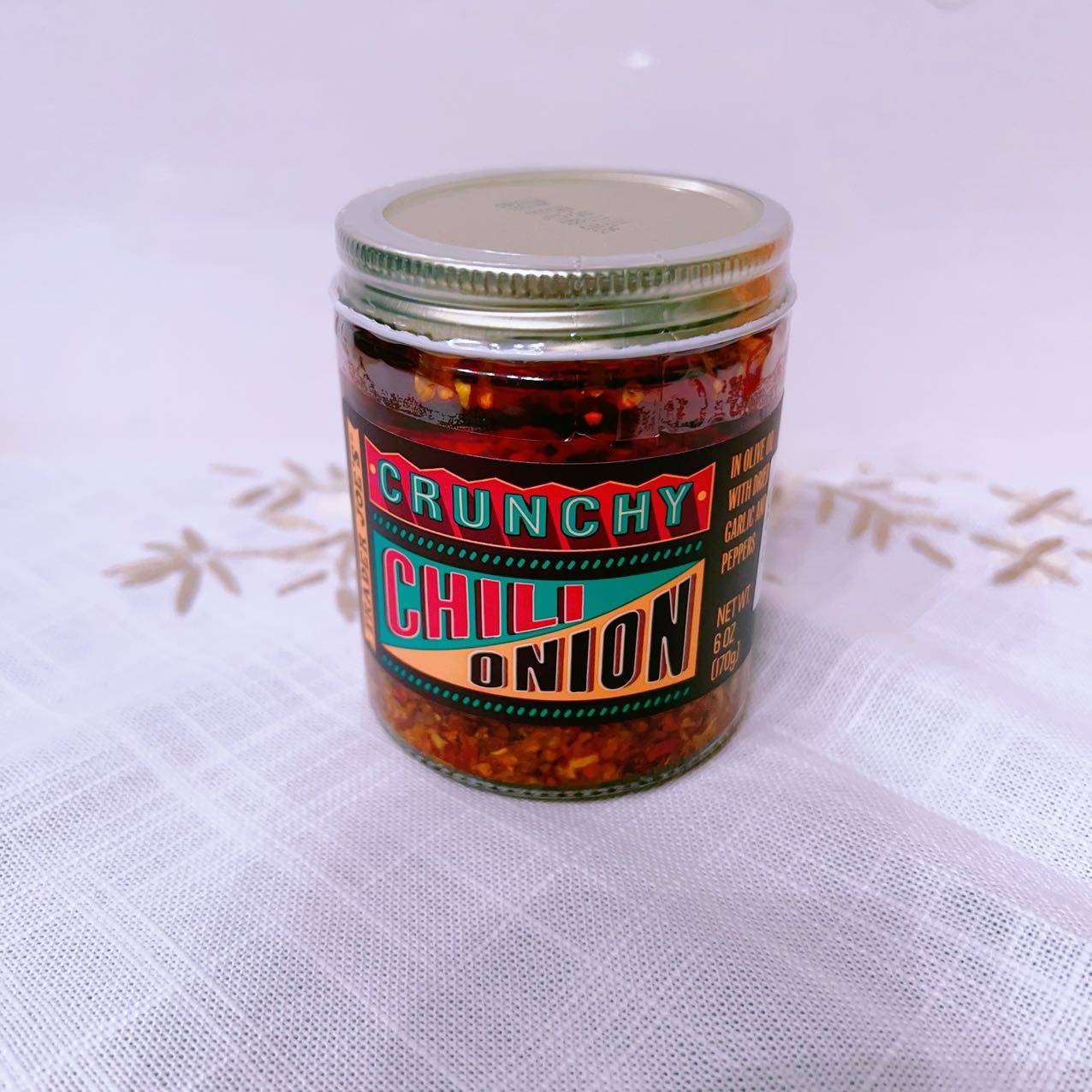 美国直邮 Chili Onion Crunch辣酱美国缺德舅辣椒洋葱混合拌饭拌