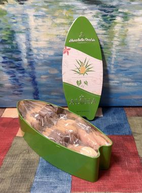 美国直邮Honolulu夏威夷铁盒装阿罗哈冲浪板曲奇饼干520礼物242g