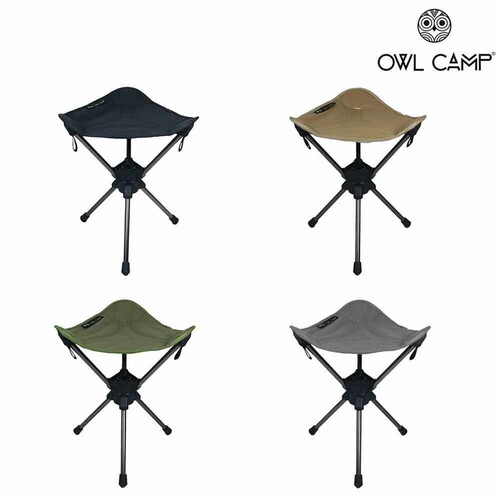 OWL CAMP 轻量化徒步旋转三角椅露营钓鱼音乐节超小折叠椅耐重椅