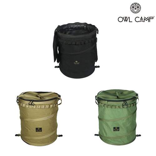 OWL CAMP官方置物伸缩桶工具杂物收纳加大户外手提灯具加厚帐篷包