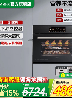 【新品】老板盐系G1蒸烤一体机嵌入式家用蒸箱CQ9030平替款官方