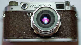 棕色饰皮 前苏联俄罗斯产FED2平视旁轴相机