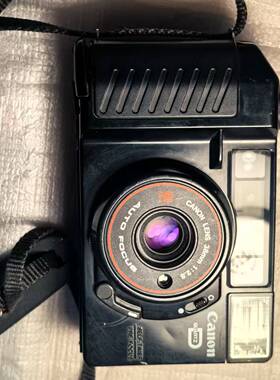 佳能Autoboy 2胶片相机，38mm f2.8红圈定焦镜头,闪光灯失灵机