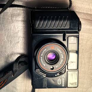 佳能Autoboy 2胶片相机，38mm f2.8红圈定焦镜头,闪光灯失灵机