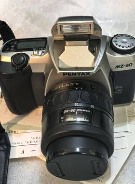非常新的Pentax宾得MZ-30胶片相机及说明书，带原装35-80mm镜头