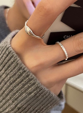 vintage极简风不规则戒指