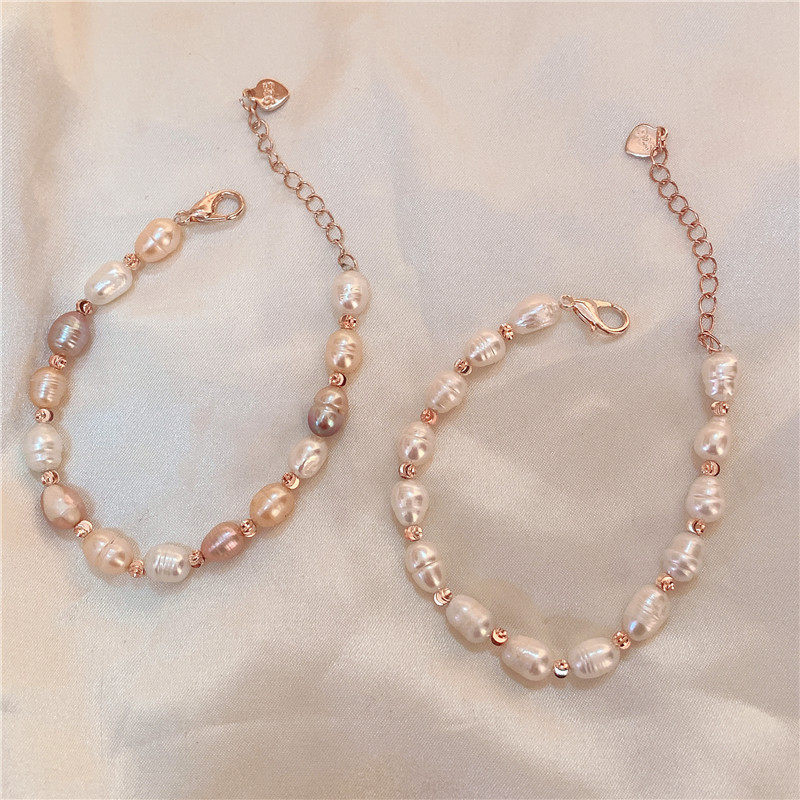 巴洛克淡水珍珠手链女文化创意手环复古法式温柔ins风小众设计感