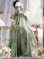Gong Yu Yi {Chunxiao} Original Hanfu Women's Official Tang-style chest-length torn Dress Embroidered and Printed Daily fairy-like set thumbnail 4