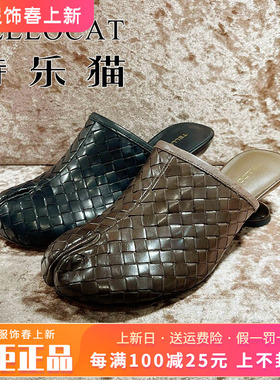 专柜正品特乐猫女鞋2026春新款圆头后空中粗跟单鞋TTM61K8A019