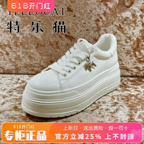 正品TELLOCAT特乐猫女鞋2026春新款厚底系带圆头单鞋TMJ61S0903A