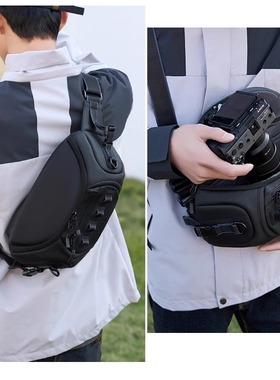 微单相机包单反包适用于富士尼康佳能索尼便携单肩斜挎摄影包胸包