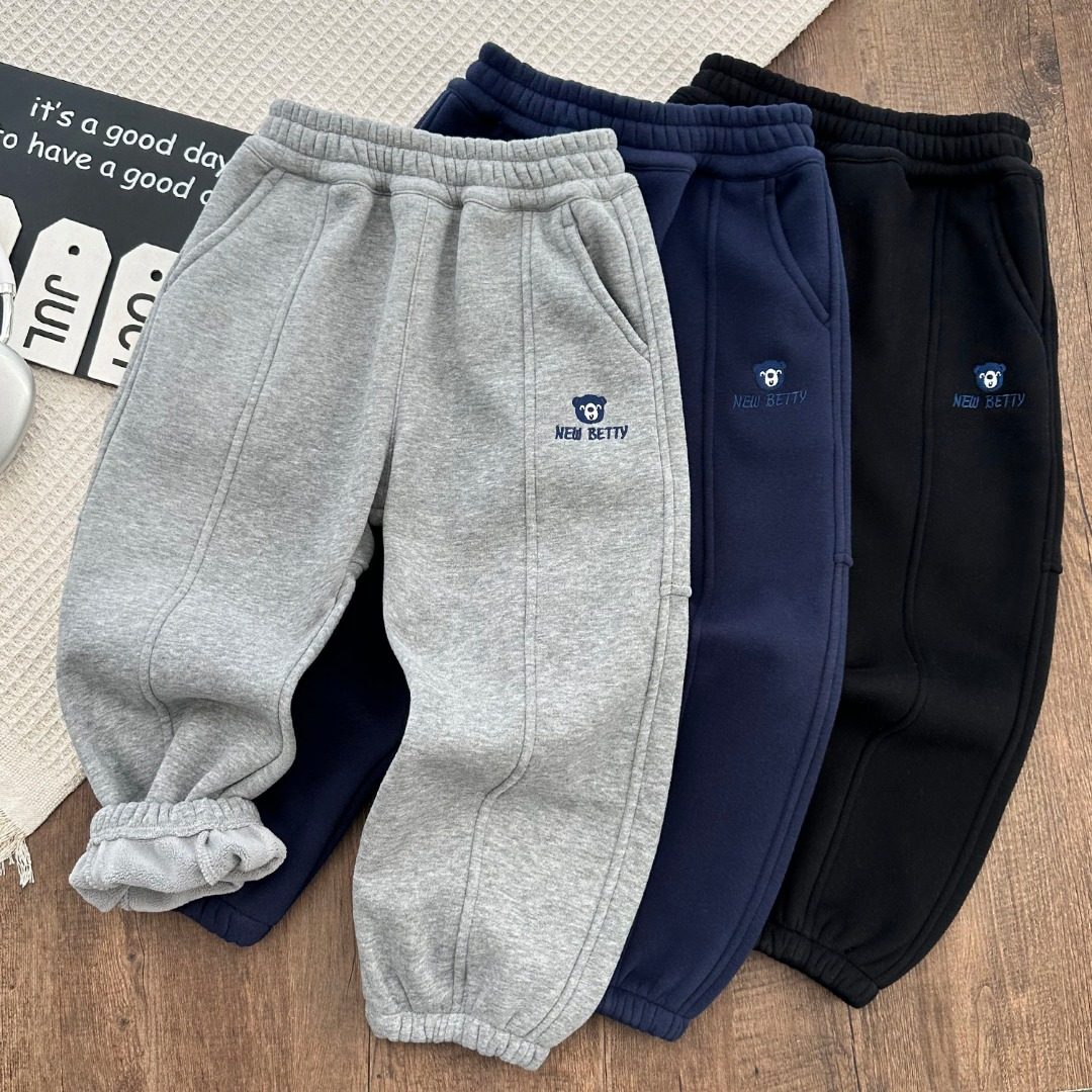 男童长裤25新款儿童一体绒运动裤中大童休闲卫裤宝宝保暖裤子校服,童装/婴儿装/亲子装,裤子,淘宝优惠券,粉丝福利购,淘宝优惠卷