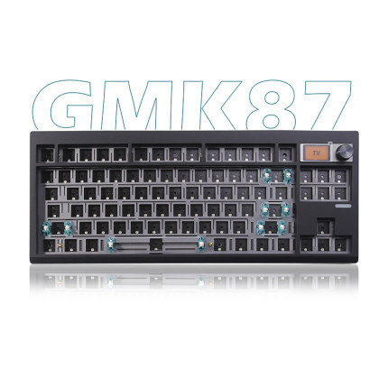 佐亚GMK87三模热插拔机械键盘套件gasket结构麻将音煮粥客制化RGB