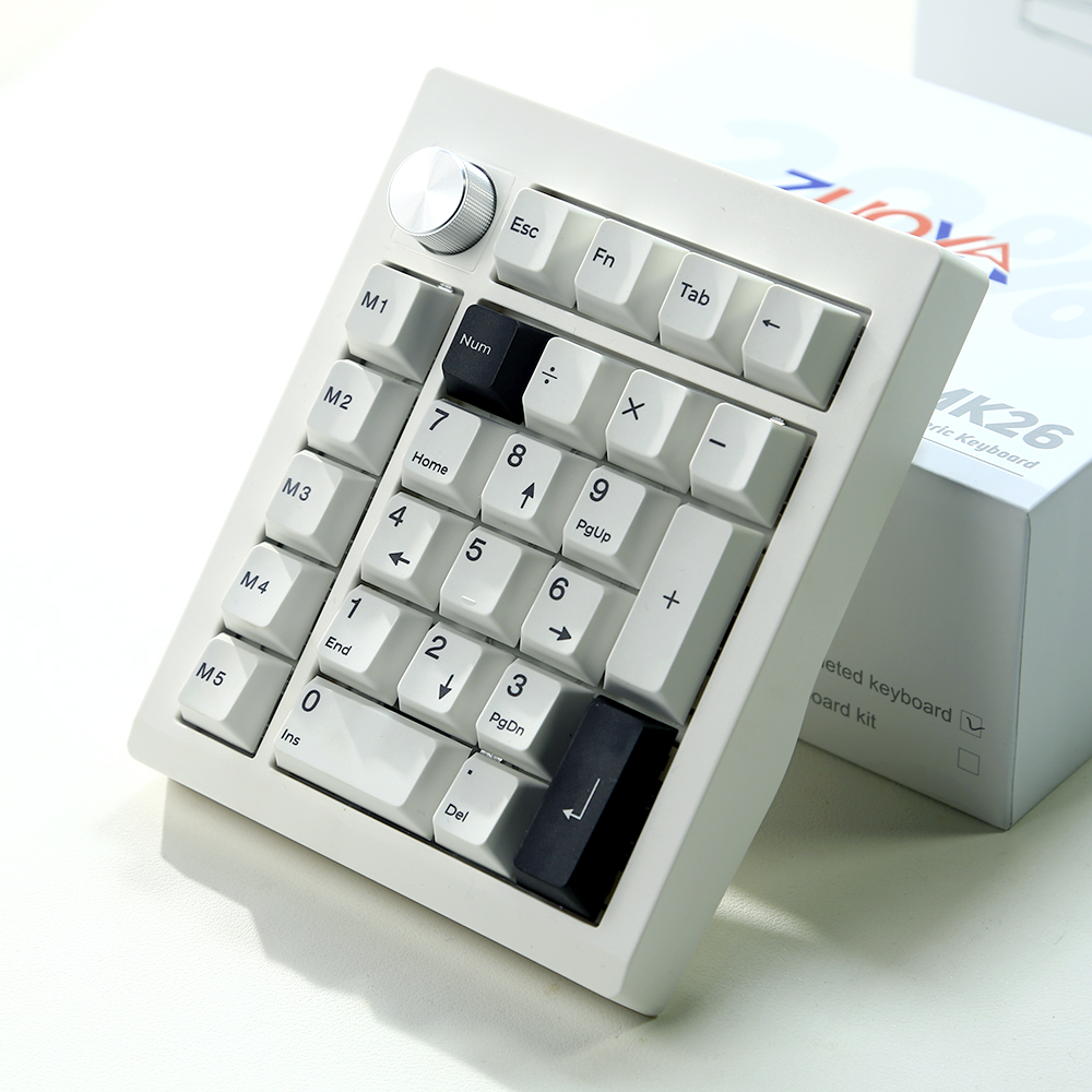 佐亚GMK26数字pad键盘无线蓝牙gasket热插拔via&qmk麻将音客制化