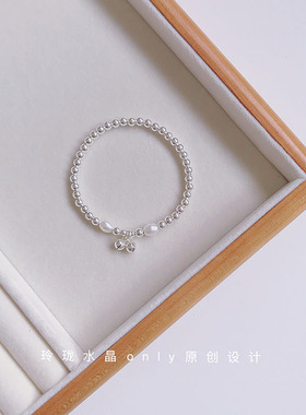 不掉色纯银清冷感温柔小巧送礼物