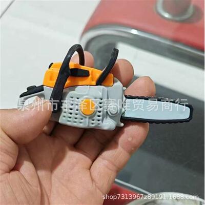 跨境新品Portable Chainsaw Key Ring卡通便携式电锯钥匙圈挂件
