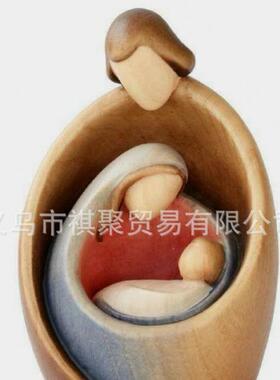 跨境外贸诞生场景雕像家居雕塑摆件形象艺术摆饰树脂工艺品摆件