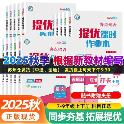 2025版亮点给力提优课时作业本