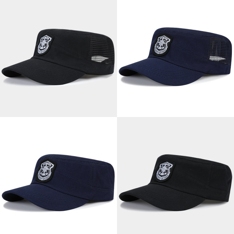 保安帽子夏天男作训帽夏季特勤新款平顶帽战术作战特战新式遮阳帽