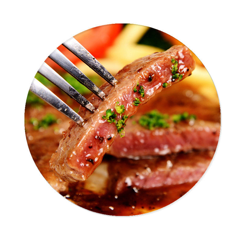 易乐购 鸿亮 多味坊牛排同款230g 家庭套餐黑椒西冷牛肉 酱料黄油