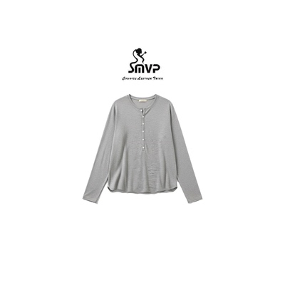 SMVP专属慵懒亨利领T恤告别焦虑