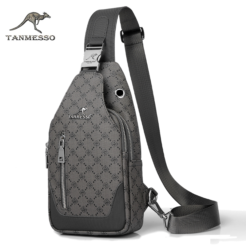 男士多功能斜跨胸包休闲户外腰包