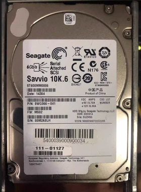 Netapp E-X4051B-R6 111-01127 600G 10K 2.5 SAS E2600 2700硬盘