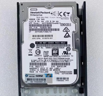 HP 3PAR 8000 K2P98A/809592/810764-001 600GB 15K 12G SAS 2.5