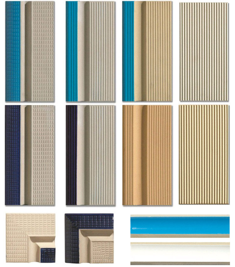 标准游泳池瓷砖比赛池配套产品扶手砖抓手砖转角砖防滑砖泳池砖