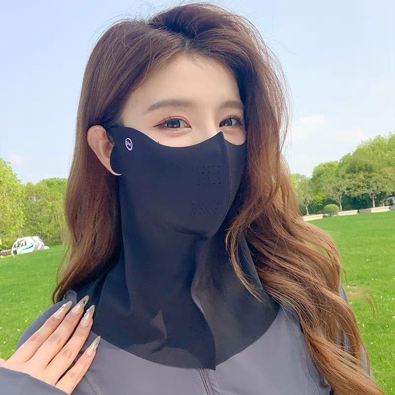 防晒遮阳面罩护颈防紫外女脸基尼