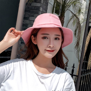 夏韩版帽子女夏天渔夫帽遮阳百搭网红ins潮日系防晒可爱软妹春秋